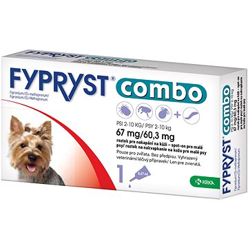 

Fypryst Combo spot on pes 2-10 kg 1 × 0,67 ml