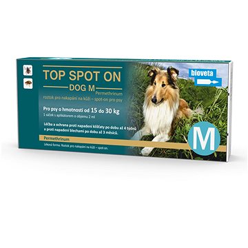 

Bioveta Top Spot-on pro psy 15 - 30 kg 1 × 2 ml M