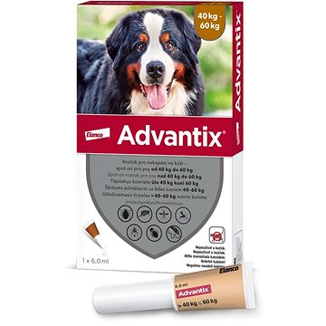 

Advantix roztok pro nakapání na kůži – spot-on pro psy 40 - 60 kg