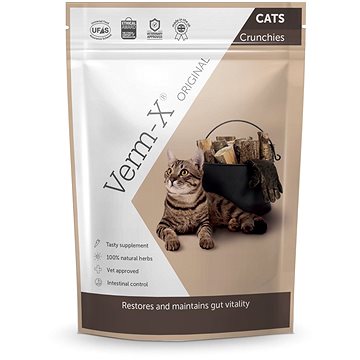 

Verm-X Přírodní granule proti střevním parazitům pro kočky 120 g