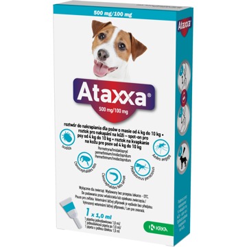 

Ataxxa Spot-on Dog M 500 mg/100 mg 1 × 1 ml