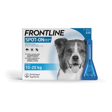 

Frontline spot-on pro psy M (10 - 20 kg) 3 × 1,34 ml
