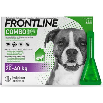 

Frontline Combo spot-on pro psy L (20 - 40 kg) 3 × 2,68 ml
