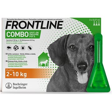 

Frontline Combo spot-on pro psy S (2 - 10 kg) 3 × 0,67 ml