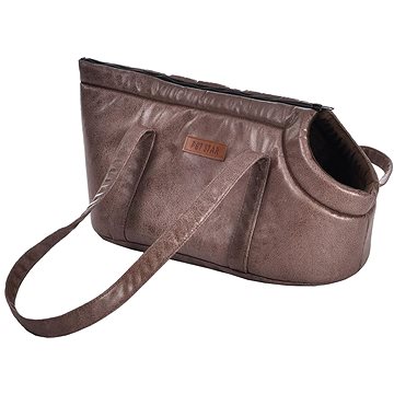 

Petproducts Přepravní taška lesklá hnědá 42x23 cm