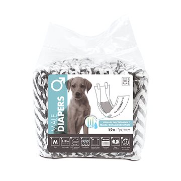 

M-Pets Jednorázové pleny pro psí samce M 12 ks