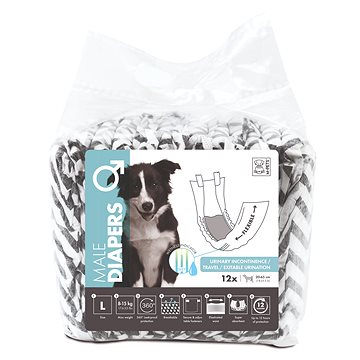 

M-Pets Jednorázové pleny pro psí samce L 12 ks