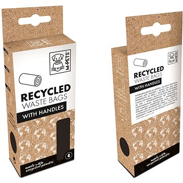 

M-Pets Recycled sáčky na exkrementy černé s uchy 60 ks