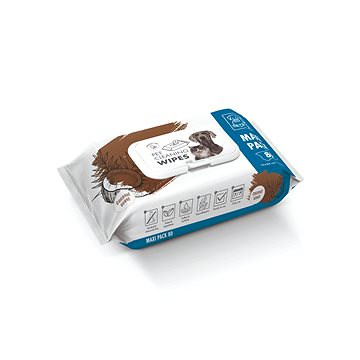 

M-Pets Čistící vlhčené ubrousky kokosové 20 x 15 cm 80 ks