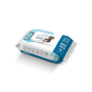 

M-Pets Čistící vlhčené ubrousky antibakteriální 20 x 15 cm 80 ks