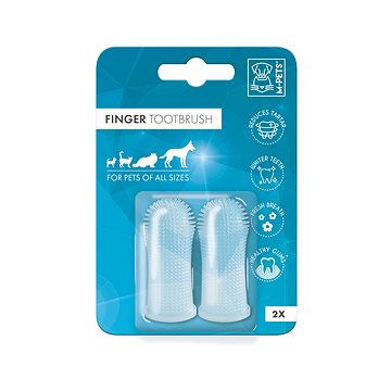 

M-Pets Zubní kartáček na prst silikonový 2 ks