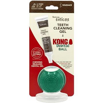

Tropiclean Enticers Čisticí gel na zuby pro psy - uzené hovězí + Kong L