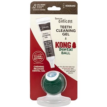 

Tropiclean Enticers Čisticí gel na zuby pro psy - uzené hovězí + Kong M