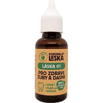 

Dokonalá láska 01 Pro zdravé zuby a dásně psů 30 ml