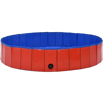 

Shumee Bazén skládací červený PVC 160 × 30 cm