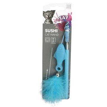 

M-Pets Sushi Teleskopická udice s pírky 43 cm