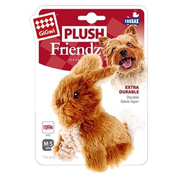 

GiGwi Plush Friendz plyšový králíček hnědý