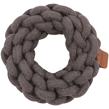 

M-Pets COTO Kruh přetahovací bavlněný šedý 13 cm