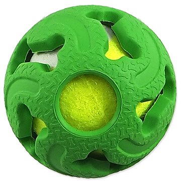 

Míček Dog Fantasy gumový s tenisákem zelený 5 cm