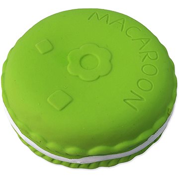 

Hračka Dog Fantasy Latex makrónka se zvukem zelená 9 cm