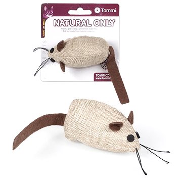 

Tommi Natural Only Myš hnědá s hnědým ocáskem 8 cm