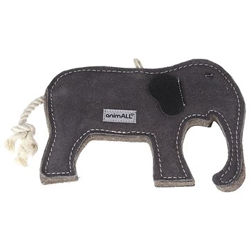 

animALL Hračka Slon natural kůže podložená plstí 15 × 21 cm