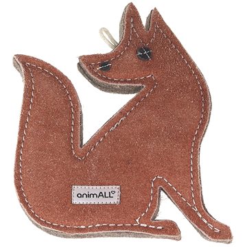 

animALL Hračka Liška natural kůže podložená plstí 20 × 15 cm