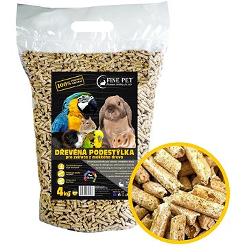 

Fine Pet Dřevěná podestýlka 7 l / 4 kg