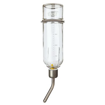 

Trixie Napáječka skleněná s kovovým pítkem pro činčily a králíky 500 ml