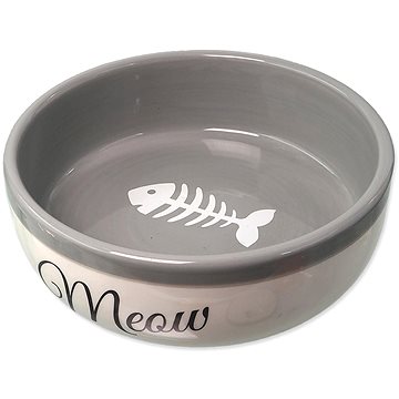 

Magic Cat Keramická miska bílá/šedá Meow 170 ml