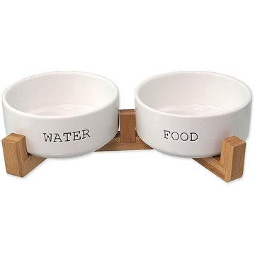 

Dog Fantasy Set misek se stojanem bílé 850 ml