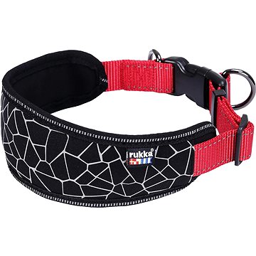 

Rukka Cube Soft obojek extra měkký červený/černý L 45-70 cm/3 cm