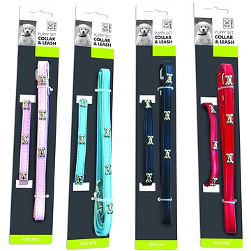 

M-Pets Bliss sada obojek vodítko pro štěně červená