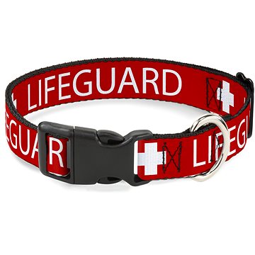 

Buckle Down obojek pro psa regular Lifeguard vel. S 23 - 38 cm