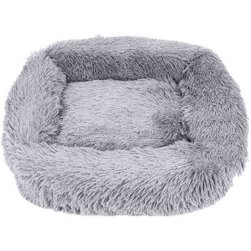 

PetProducts Světle šedý obdélníkový fluffy pelíšek 100 × 90 × 26 cm