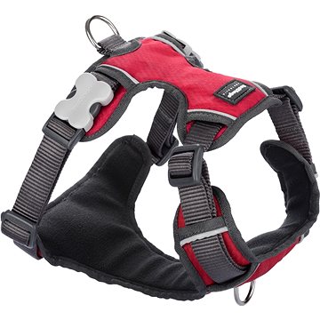

Red Dingo Postroj polstrovaný Červený S 37-52 cm