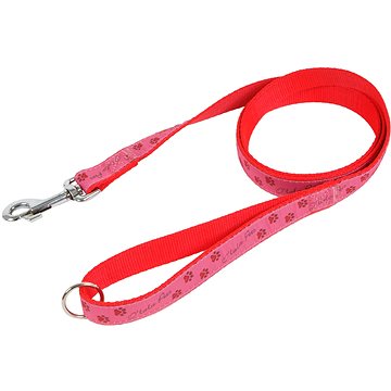 

Olala Pets vodítko tlapky 25 mm × 150 cm - růžová