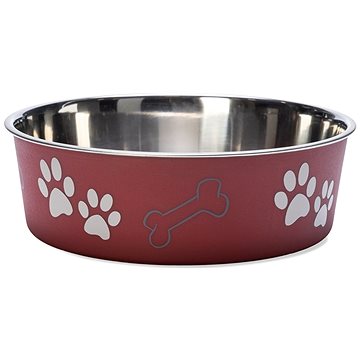 

Karlie Miska nerezová s plastovým opláštěním červená 21 cm 1500 ml