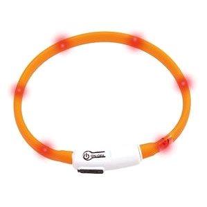 

Karlie LED světelný obojek pro kočky oranžový obvod 20-35 cm