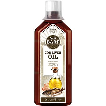 Canvit BARF Cod Liver Oil 0,5 l - Doplněk stravy pro psy