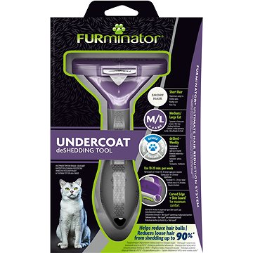 

FURminator hrablo na krátkou srst kočka M/L