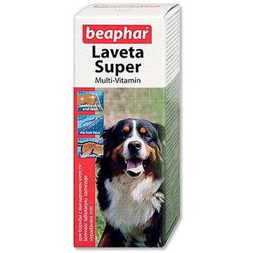 BEAPHAR Laveta Super Hair Nourishing Drops 50ml - Food Supplement for Dogs  