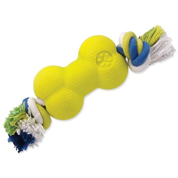 

DOG FANTASY hračka strong foamed kost guma s provazem 8,8 cm