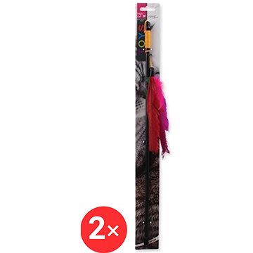 

MAGIC CAT hračka prut s peřím 45 cm 2 ks