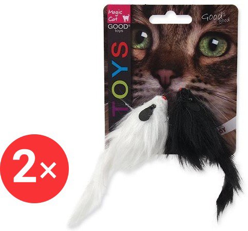 

MAGIC CAT hračka myš plyš chrastící 11 cm 2 × 2 ks