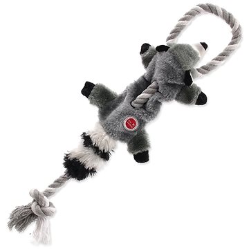 

DOG FANTASY hračka skinneeez s provazem mýval 35 cm