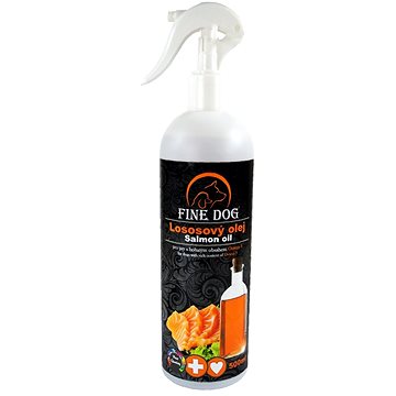 

Fine Dog Lososový olej s rozprašovačem 500 ml