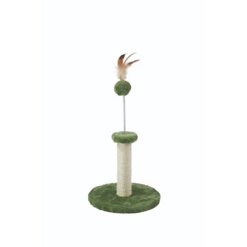 

M-Pets My 1st Cat Tree Škrabadlo pro koťata zelené s peřím
