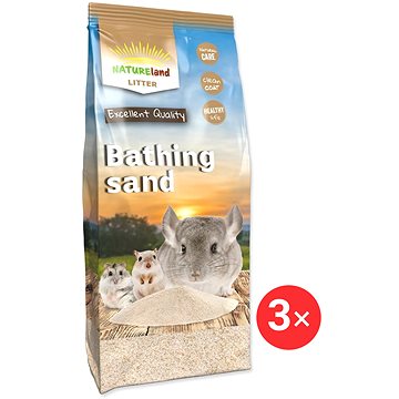 

Nature Land písek pro činčily a hlodavce 3 × 1 kg