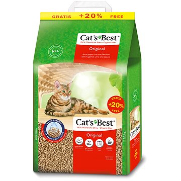 

Cat's Best Original vysoce absorpční přírodní hrudkující podestýlka 10 + 2 l